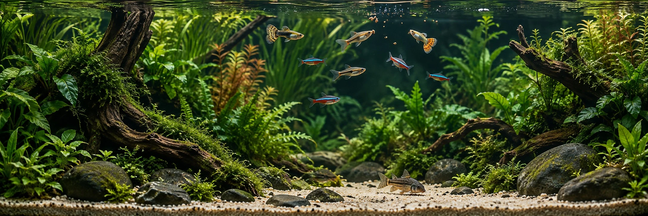 Feeding Aquarium Fish: Look at the Tank After the Meal Too